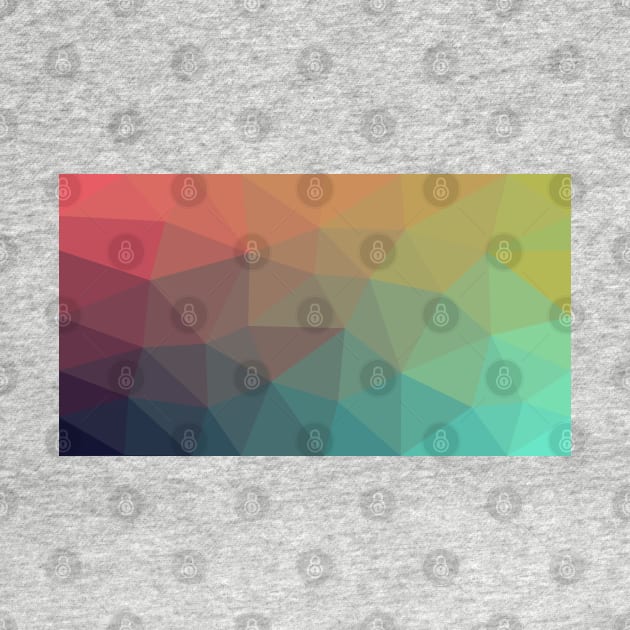 Mosaic Tile Abstract Gradient Artwork by SBFORESTER